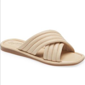 Seychelles Word for Word Slide Sandal
